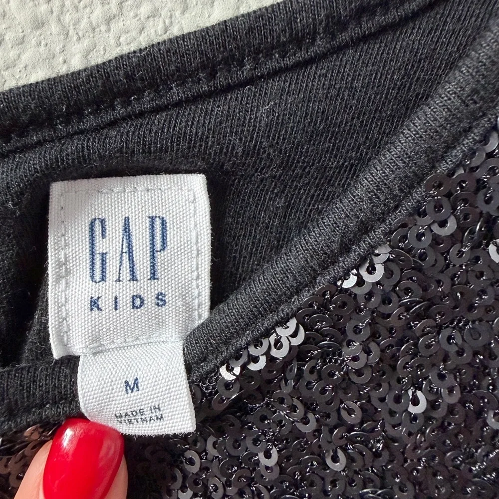 GAP Black Sequin Formal Kids Dress